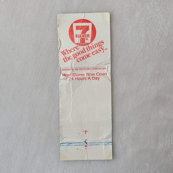 Vtg Matchbook Cover 7 Eleven Convenience Stores Where The Good Things Come Easy - Picture 5 of 5